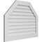 Ekena Millwork Octagonal Top Surface Mount PVC Gable Vent w/ 3-1/2"W x 1"P Standard Frame, 42"W x 32"H GVPOT42X3201SN - alternate 5
